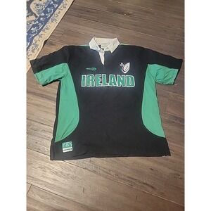 Lansdowne Collection Ireland Rugby Polo Men Medium Short Sleeve 100% cotton